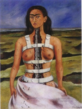 Frida Kahlo Painting - The Broken Column feminism Frida Kahlo